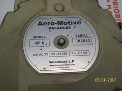 WOODHEAD AERO-MOTIVE BF 6 BF6 TOOL BALANCER 3-6 LB CAPACITY