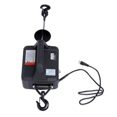 2-in-1 Portable Electric Hoist 1100lbs Power Winch Wired Remote Control 1500W