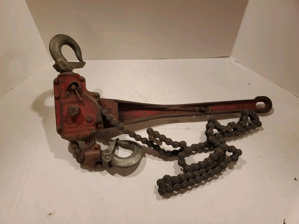 Coffing Model A-1 Ratchet Lever Hoist Chain Puller 3/4 Ton 1.5 Ton 2 Chains USA