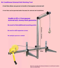 10/25m Air Conditioning Lifting Tool Folding Crane Lifting Bracket Manual Winch