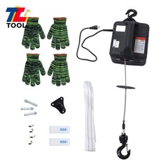 1500W 2-in-1 Portable Electric Hoist Winch 1100lbs With Wireless Remote Control