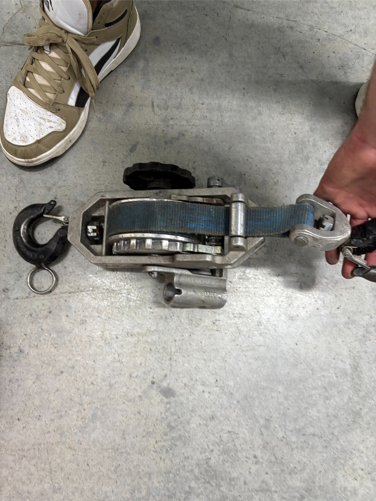 Lug-All Web Strap Ratchet Winch Hoist