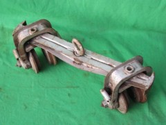 4-1/2″ I-BEAM H-BEAM OVERHEAD HOIST SELF-STEERING SWIVEL PUSH ROLLER TROLLEY
