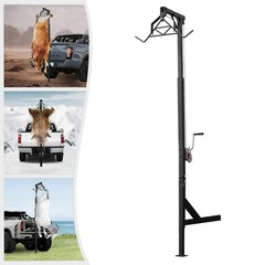 Hitch Mounted Deer Hoist 600lbs Capacity Hitch Game Hoist Adjustable Height