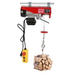 110/220 lbs Electric Hoist Winch Lifting Engine Crane Ceiling Pulley Overhead