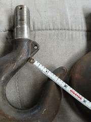 2 Crosby Hoist Hooksheavy Duty Steel Used Condition See Pictures for Details