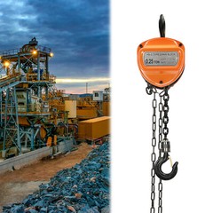 551lbs Chain Hoist Manual Puller Hoist 0.25 Ton Industrial 3M Lifting With Hook