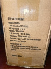 Vevor Electric Hoist YX440-1 Open Box