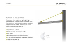 GORBEL WALL BRACKET JIB CRANE – 3 TON CAPACITY, SPAN 20 FT