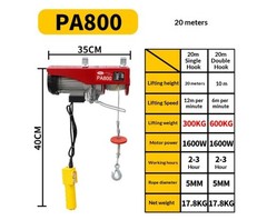 Mini Electric Hoist, Small Crane, 220V Small Hoist, Wireless Remote Control