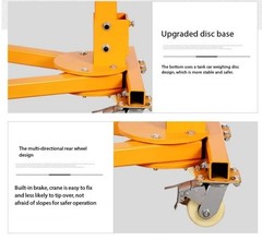 Mobile Compact Portable Foldable Hoist Hand-Cranked Mini Hoist for Home Use