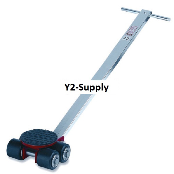 NEW! Machinery Roller Dolly Swivel Plate, Steer Handle 6600 Lb Cap!!