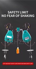 Double-hole Small Diamond Electric Hoist Suspended Wire Rope Portable Lifts