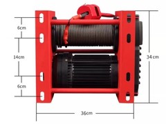 Electric Hoist Wire Rope Portable Pipe Seat-Type Small Crane Winch 220V 2-Phase