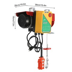 2 in 1 Electric Hoist Crane Winch with Wireless/Wired Remote Control