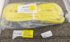 Wear-Flex Sling EN2-0901-6 6ft Nylon Sling Yellow with White Stripes Type V