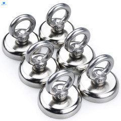 MIKEDE Strong Neodymium Fishing Magnets 6 1.26"-100lbs-6pcs, fishing-6p