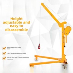 Small Portable Folding Crane Hand Lift Small Crane Manual Lifting Crane Hoist