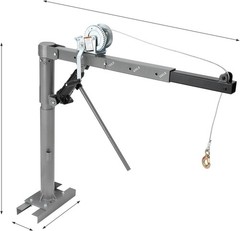 1000 Lbs Pickup Truck Crane Hydraulic Truck Bed Crane Hoist with Manual Winch