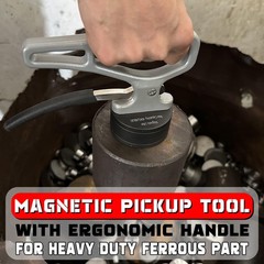 2-Pack Strong Magnetic Pickup Tool with Quick Release Ergonomic Handle for Metal