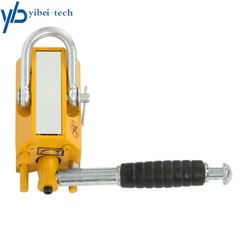 220lbs / 100 kg Magnetic Lifter Lifting Magnet Hoist 2.5 Safety Factor Yellow