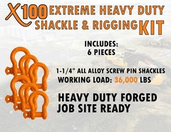 Rigging Shackle Kit Extreme Duty for Jobsite Crane Construction Jobs All Alloy