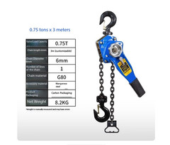 0.75T 1/2/Ton Manual Chain Hoist Hand-Cranked Towing Hoist Lifting Crane