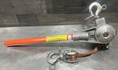 Chance Hoist 1 Ton Hot Stick Ratcheting Strap Hoist. Item ID #20. Used Surplus