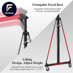 1 Ton Gantry Crane Compatible with Chain Hoist 8-12 FT Adjustable Height 2200