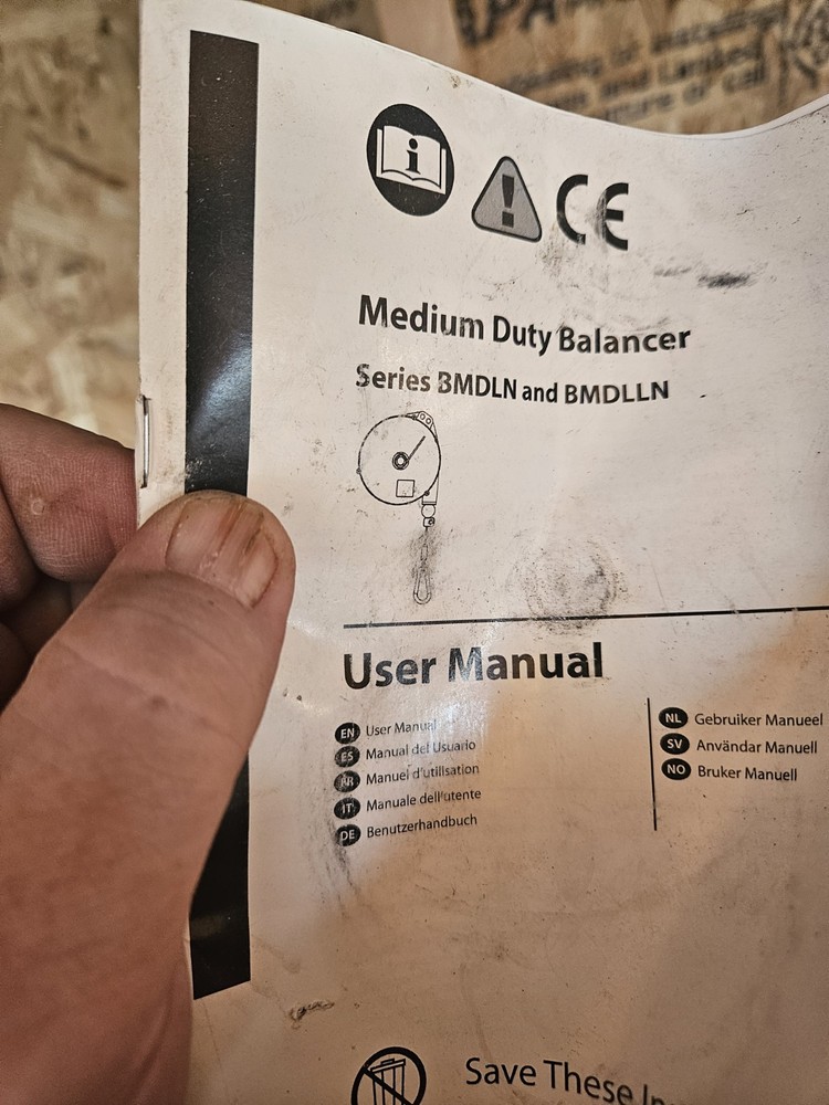 Ingersoll Rand Medium Duty Balancer Model BMDLLN10 Never Used