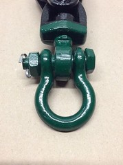 Block 2 Ton w/Shackle Wire Rope Sheave Tow Shackle Clevis Lifting Crane Pulley
