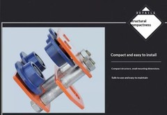 Manual Trolley 0.5/1/2/3/t Ton I-Beam Pulley Block Lifting Hoist Monorail Crane