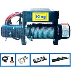 26135-0 King 8,000 lbs Truck Winch, With Handheld Rem, With Handheld Remote
