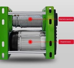 1-Ton Electric Hoist Winch for Home Use with Wireless Remote Control220V