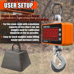 Heavy Duty Industrial Digital Hanging Crane Scale For Farm Factory Auto Garage