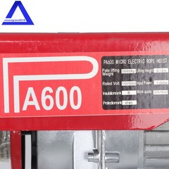 1320lbs Electric Winch 110V 1150W Mini Electric Hoist 14ft Wired Remote Control