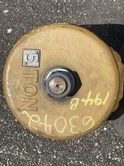 NOS Yale Crane Hook, 5 Ton Block Sheave w/ Latch & Shield/Guard