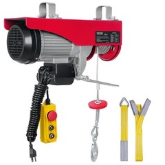 Electric Hoist 1320lb 1150W 110V Steel Wire Winch 14ft Remote 40ft Cable