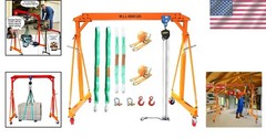 Complete Garage Crane System – Adjustable Height 7.78-11.04 FT, Includes Hoist