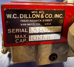 DSW-3 Dillon Load Limit Switch Crane Hoist Tow Motor Lift 4800Lb Cable & Hook