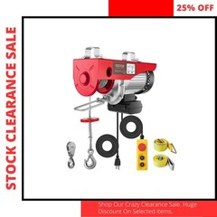 Electric Hoist 1760Lbs 110V 14Ft Remote Control Lifting Winch