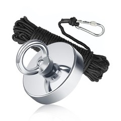 Magnet Fishing Kit 2.4″(60 mm) 500lb+, Big Strong Rare Earth Fish Magnets Q60