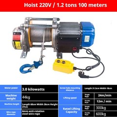 220v Household Small Hoist Winch Electric Hoist Crane Quick Small Lift