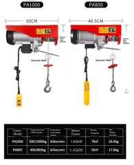 Household Miniature Electric Hoist 220V Small Crane Hoist Decoration Crane