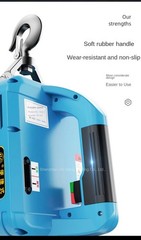 220V Portable Wireless Remote Control Electric Hoist Crane Home Use Small Lift
