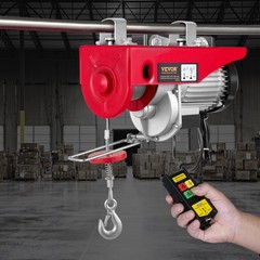 Electric Hoist 880lbs Crane Winch with Wireless Remote Control 850W 110V
