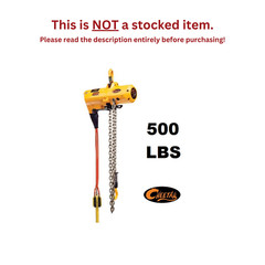 HARRINGTON TCS PENDANT CONTROLLED AIR HOIST, 500 LB CAPACITY, 10 FT LIFT