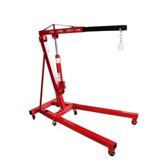 2Ton Movable Folding Hydraulic Crane Heavy Duty Hoist Lift Lifting Height:1.8m