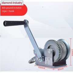 800 pounds Manual Hand Winch Manual Winch Small Lifting Winch with Wire Rope