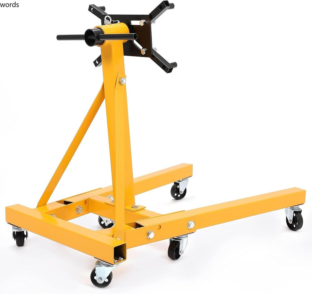 KUAFU 2000LBS Capacity Universal 360 Degree Rotating Engine Stand, Yellow